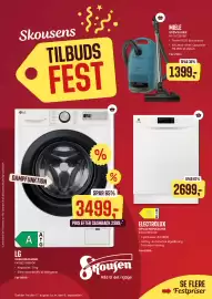 Skousen tilbudsavis Side 1: Miele støvsuger MI-12739760 €1.399,00, LG vaskemaskine F4Y5EYP6W0F €3.499,00