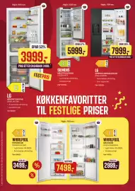 Skousen tilbudsavis Side 6: WHIRLPOOL køleskab WHMLF6442W4 €2.999,00, WHIRLPOOL FRYSESKAB WHMFF6312W4 €3.499,00