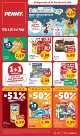 PENNY Flugblatt woche 34 Seite 1: Chiquita bananen €1,69, Lavazza caffe crema €17,99