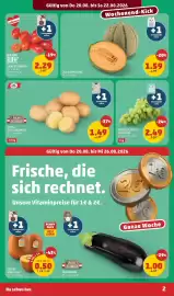PENNY Flugblatt woche 34 Seite 2: Snacktomaten €2,29, Zuckermelone €1,59