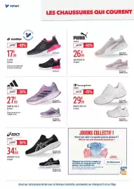 Catalogue Intersport page 12: Adidas RUNFALCON 5 Enfant €27,99, ASICS PATRIOT 14 PS €34,99