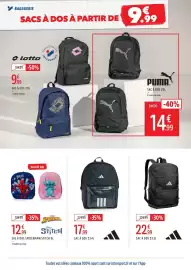 Catalogue Intersport page 14: PUMA SAC À DOS 22L €14,99, ADIDAS SAC À DOS €22,99