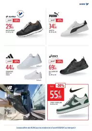 Catalogue Intersport page 17: Adidas ADVANTAGE BASE 2.0 €44,99, ASICS GEL-QUANTUM KEI €69,99
