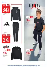 Catalogue Intersport page 6: Adidas Pantalon Enfant €27,99, JORDAN SWEATSHIRT Enfant €29,99