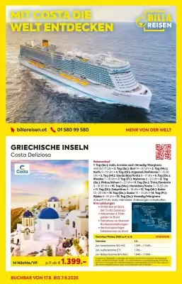 Billa Reisen Flugblatt (gültig bis 8-09)