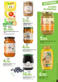 Catalogue naturéO page 15: Mamie bio beurre cacahuètes crunchy - 350 g €5,25, Vitabio cool fruit pomme banane 12 x 90 g €6,35
