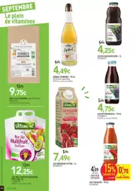 Catalogue naturéO page 16: Vitamont jus tomates - 75 cl €4,99, Vitamont jus grenade tetra- 1l €7,49