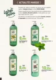 Catalogue naturéO page 22: Label tribu gel douche miel - 1l €8,49, Label tribu gel douche fraicheur - 1l €8,49