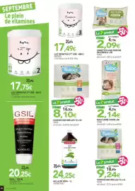 Catalogue naturéO page 24: Super diet gel aloé véra - 1l €28,49, Tidoo maxi carré coton x80 €2,14