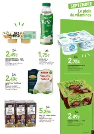 Catalogue naturéO page 7: Andechser kefir - 500 g €1,75, Grandeur nature pack lait choco brique €5,25