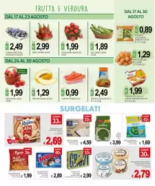 Volantino PrestoFresco Pagina 4: Gelato Gruvi Pistacchio Sammontana €2,99, Piselli Novelli Findus €3,99