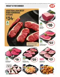 IGA catalogue week 33 Page 16: Australian Pork Midloin Chops €17,00, Australian Lamb Forequarter Chops €20,00