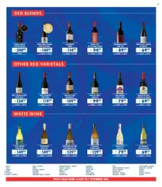 Ultra Liquors catalogue Page 4: Groote post the old man's blend €94,99, Paul Cluver Village Pinot Noir €134,99