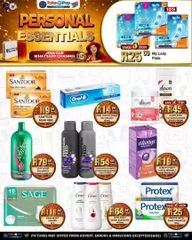 Take 'n Pay catalogue week 34 Page 34: My Lady Pads €25,00, Softfree Conditioning Shampoo €79,99