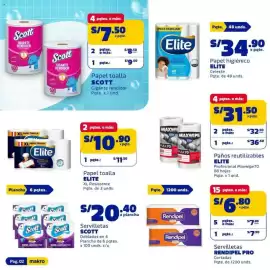 Catálogo Makro Página 2: Servilletas RENDIPEL PRO €6,80, Elite papel higiénico celeste €34,90