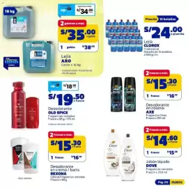 Catálogo Makro Página 4: Aro Lejía €35,00, Old Spice desodorante €19,50