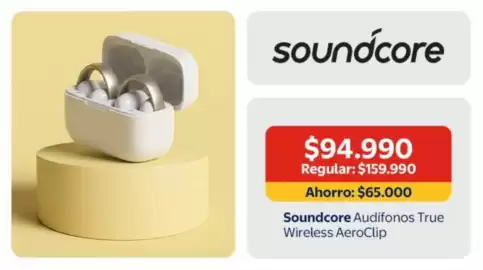 Catálogo Lider Página 15: Soundcore avidfonos true wireless aeroclip €94.990,00
