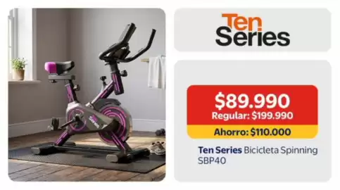 Catálogo Lider Página 7: Ten series bicicleta spinning sbp40 €89.990,00