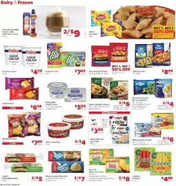 Family Fare weekly ad week 34 Page 11: Our Family shredded cheese €7,49, Pillsbury Toaster Strudel or Toaster Scrambles €6,00