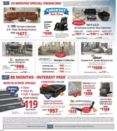 ABC Warehouse weekly ad week 34 Page 4: Cheers horizon collection 6-pc. power reclining sectional €1.477,00