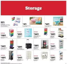 Michaels weekly ad week 34 Page 4: Everything Mary Collapsible Rolling Cart €39,99