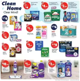Family Dollar weekly ad week 34 Page 8: Finish Power Tabs €4,00, Cottonelle Ultra Clean or Soft Bath Tissue €8,00