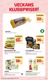 Hemköp reklamblad vecka 34 Sida 5: BB HEM OP VECKANS KLUBBPRISER!K B HE SPORTBRO Sportbröd Outros, 800g, jmf-27,50/kg