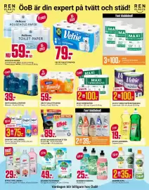 ÖoB annonsblad vecka 34 Sida 3: EFFEKT MASKINDISKTABLETTER 90-pack €89,00, VELTIE TURBO PAPPERSHANDDUK €100,00