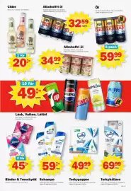 Pekås reklamblad vecka 34 Sida 5: Torkyhållare €69,99, Schampo €59,00