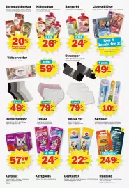 Pekås reklamblad vecka 34 Sida 6: Kattgodis €24,00, Barngröt €24,00