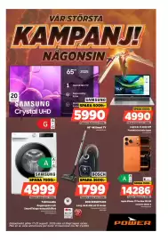 Power reklamblad vecka 34 Sida 1: Samsung 65" 4K Smart TV €5.990,00, Aspire Go 15 AG15-42P Produktivitet hela dagen €4.990,00