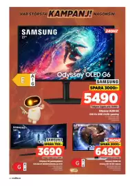 Power reklamblad vecka 34 Sida 28: Samsung Odyssey OLED G6 240 Hz QHD OLED-gaming €5.490,00