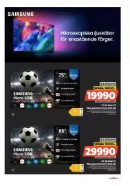 Power reklamblad vecka 34 Sida 5: Samsung 75" 4K Smart TV Nästa generations Micro RGB-bild €19.990,00