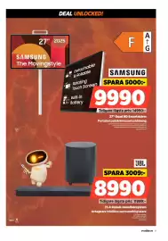 Power reklamblad vecka 34 Sida 9: Samsung 27" Quad HD Smartskärm Portabel pekskärmsunderhållning €9.990,00