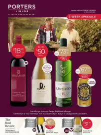 Porters catalogue Page 1: Boag's St George Block Cans €67,99, Glenfiddich 12 Year Old Single Malt Scotch Whisky €73,99