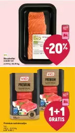Delhaize folder week 34 Pagina 17: Premium surimistaafjes €3,39, Biozalmfilet zonder vel €30,39