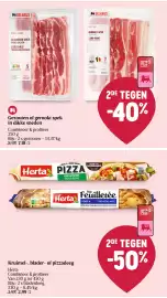 Delhaize folder week 34 Pagina 23: Gezouten of gerookt spek in dikke sneden €7,18, Kruimel-, blader- of pizzadeeg Herta €2,99