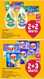 Delhaize folder week 34 Pagina 45: Wasmiddel Ariel €33,98, Product voor de vaatwasmachine Sun €25,98