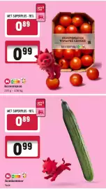 Delhaize folder week 34 Pagina 7: Kerstomaten €0,89, Komkommer €0,89