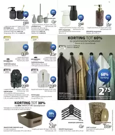 Jysk folder Pagina 15: Sandviken badmat €14,00, Helmut kleerhangers €4,00