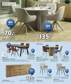 Jysk folder Pagina 4: Purhus stoel €55,00, Skovlunde tafel + hygum stoel €375,00