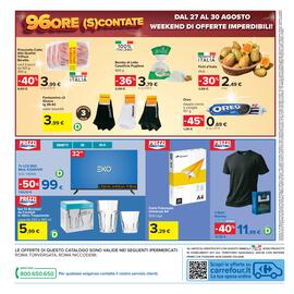Volantino Carrefour Pagina 40: T-Shirt Norway €11,99, Bomba di Latte Caseificio Pugliese €3,79