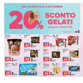 Volantino Carrefour Pagina 14: Gelato LEC Gusti Assortiti €2,99, Magnum bomboniera Algida €2,99
