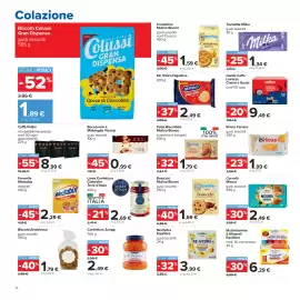 Volantino Carrefour Pagina 16: Fette Biscottate Mulino Bianco €1,79, Bocconcini e Millefoglie Vicenzi €0,99