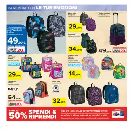 Volantino Carrefour Pagina 34: Trolley Compact Coolpack €49,90, Zaino Break Coolpack €34,90