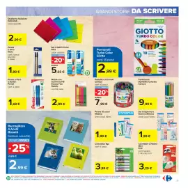 Volantino Carrefour Pagina 35: Colla Stick Scotch €3,99, Penna 10 colori Mitama linea Good Vibes €1,99