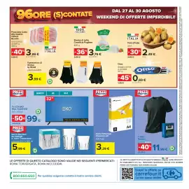 Volantino Carrefour Pagina 40: T-Shirt Norway €11,99, Bomba di Latte Caseificio Pugliese €3,79