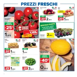 Volantino Carrefour Pagina 6: Melanzane Tonde sfuse €1,39, Nettarine Gialle sfuse €2,39