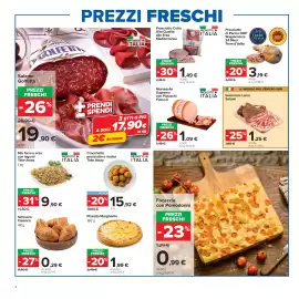 Volantino Carrefour Pagina 8: Guanciale Lanzi €1,25, Mortadella Suprema con Pistacchi Fiorucci €1,09