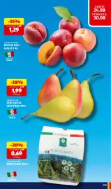 Volantino ALDI settimana 35 Pagina 11: I colori del sapore misticanza €0,69, Pere coscia dell'Etna €1,99